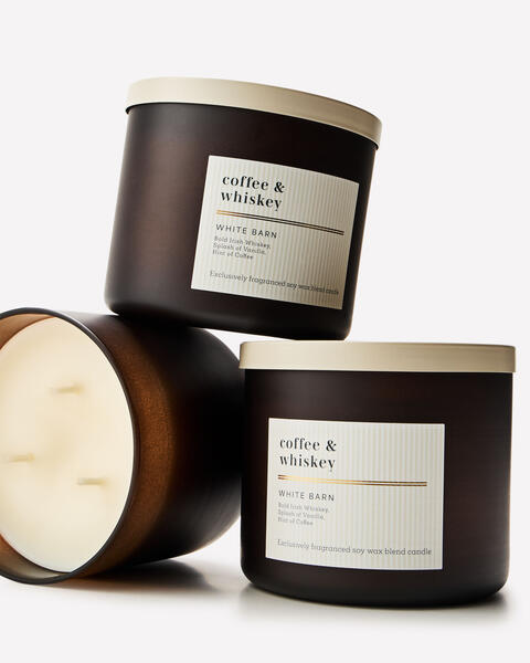 Coffee & Whiskey 3-Wick Candle