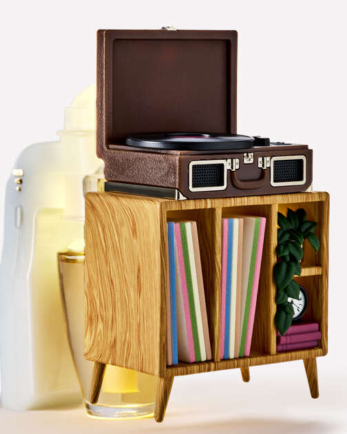 Record Player Display Scent Control™ Nightlight Wallflowers Fragrance Plug