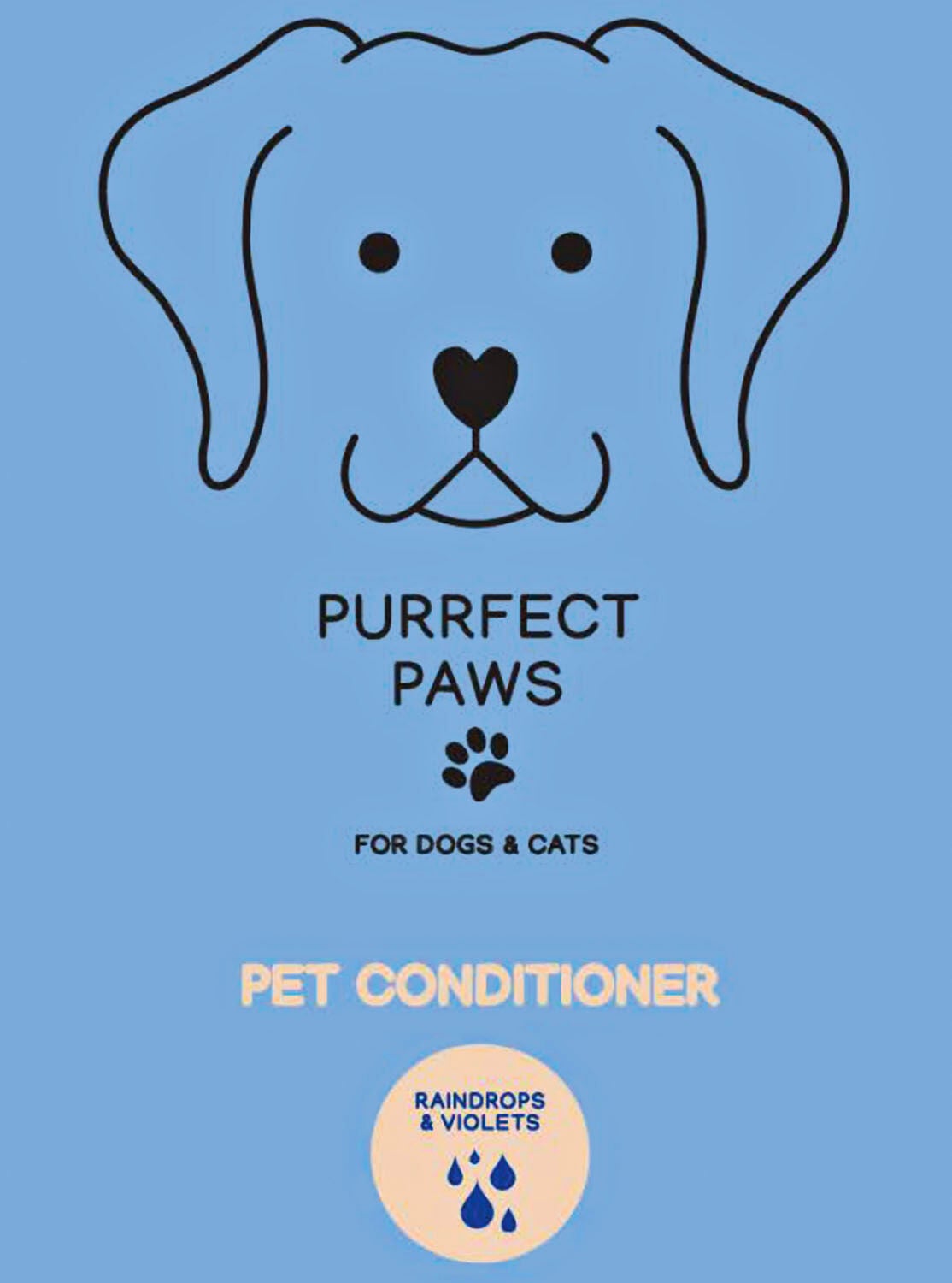 Raindrops & Violet Pet Conditioner