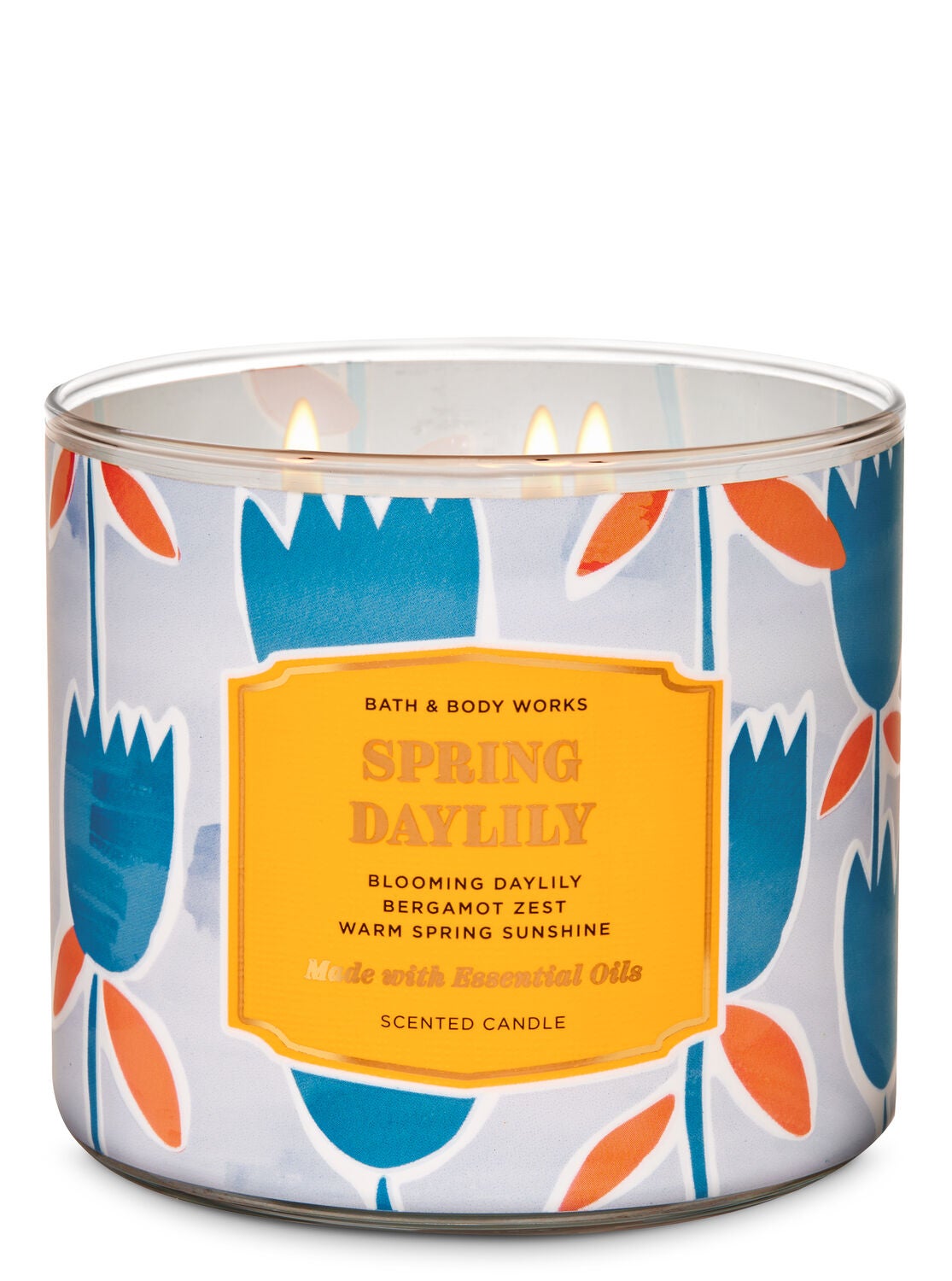Spring Daylily 3-Wick Candle - Bath And Body Works