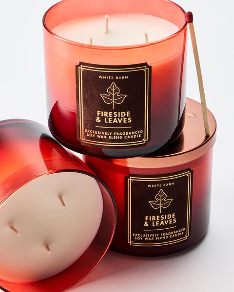 Fireside & Leaves 3-Wick Candle