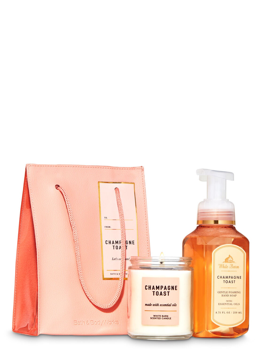 Champagne Toast Gift Bag Set Bath Body Works