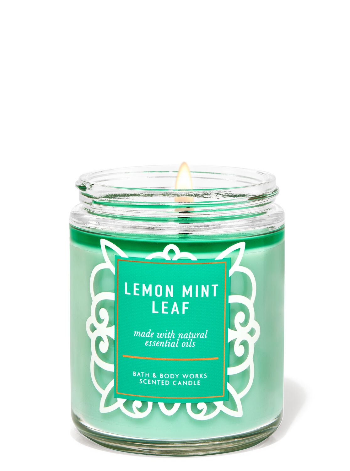 Lemon Mint Leaf Single Wick Candle
