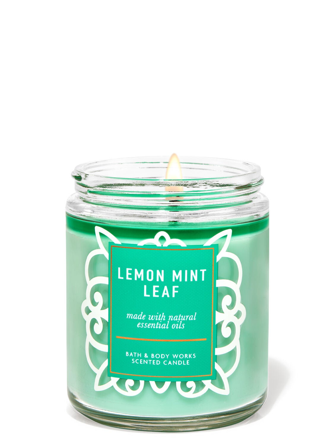 Lemon Mint Leaf Single Wick Candle