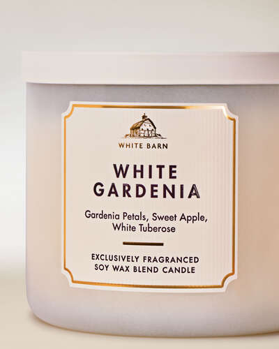 White Gardenia 3-Wick Candle