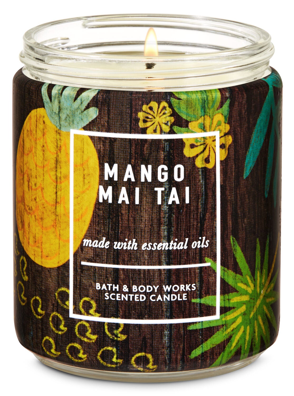 Mango Mai Tai Single Wick Candle - Bath And Body Works