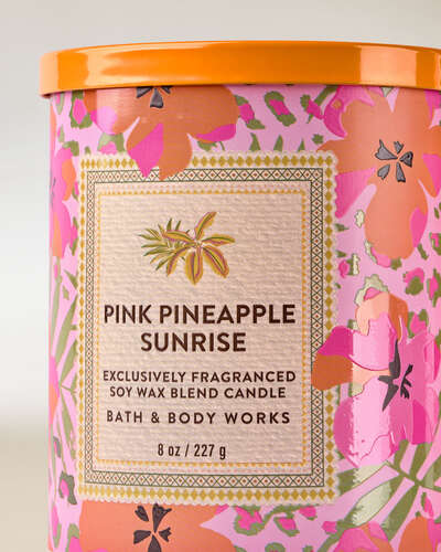 Pink Pineapple Sunrise Single Wick Candle