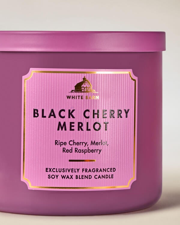 Black Cherry Merlot 3-Wick Candle