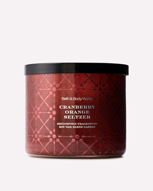 Cranberry Orange Seltzer 3-Wick Candle