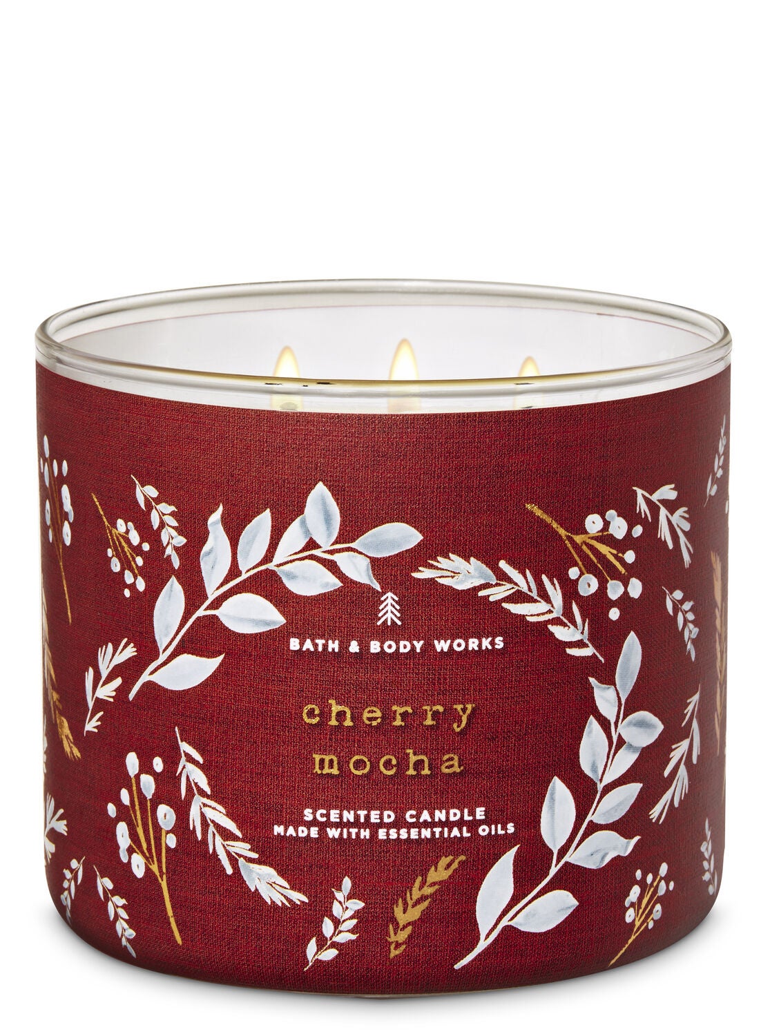 Cherry Mocha 3-Wick Candle - Bath And Body Works