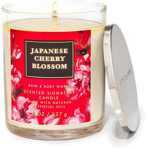 Japanese Cherry Blossom Signature Single Wick Candle