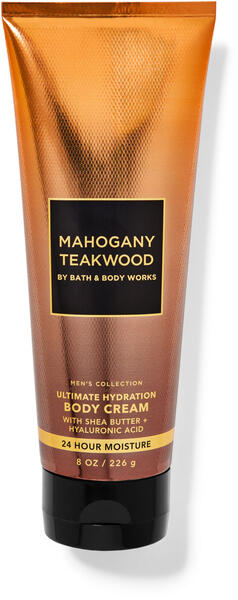 Bath and Body Works Teakwood Men's Collection Ultimate Hydration Ultra Shea  Body Cream 8 Oz 2 Pack (Teakwood)
