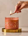 Snowy Peach Berry 3-Wick Candle