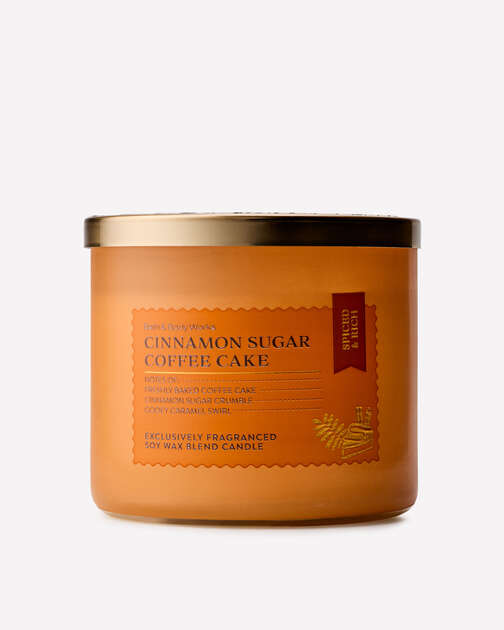 Cinnamon Sugar Coffee Cake 3-Wick Candle