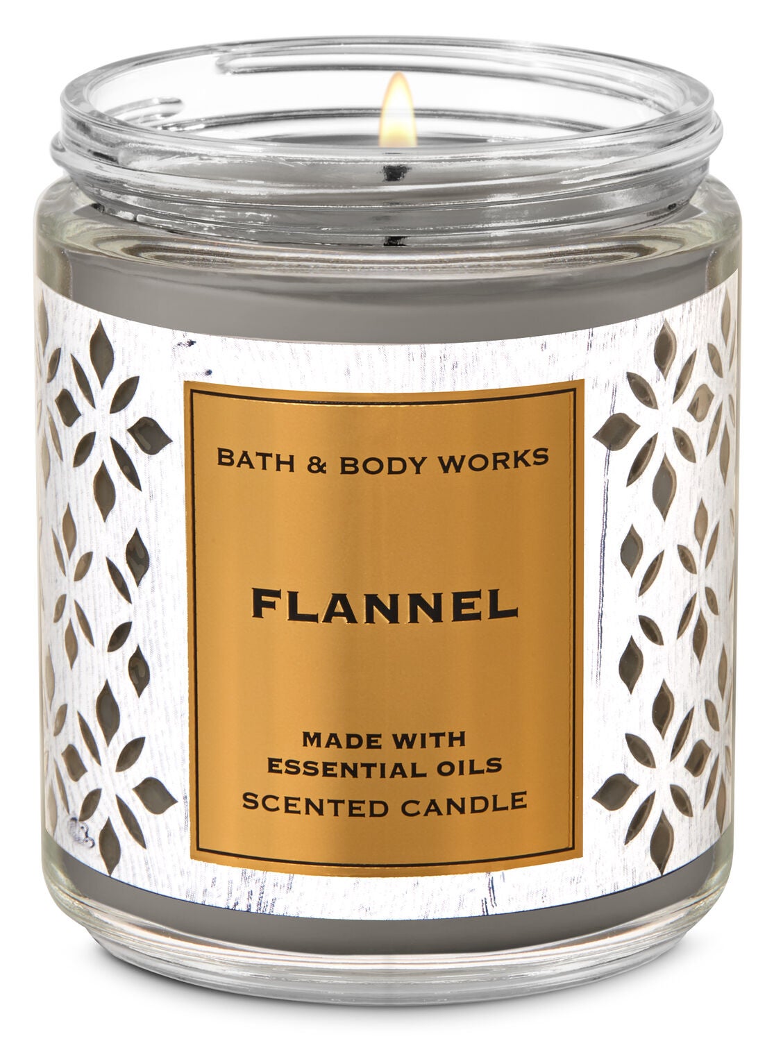 Flannel Single Wick Candle - Bath And Body Works