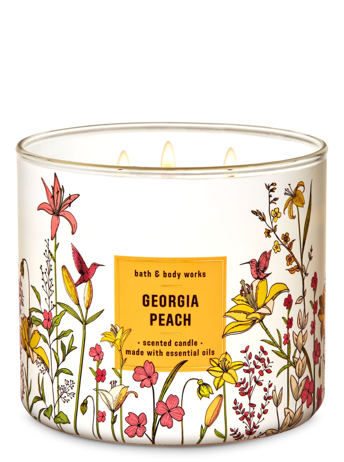 Georgia Peach 3-Wick Candle - Bath And Body Works