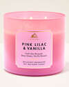 Pink Lilac & Vanilla 3-Wick Candle
