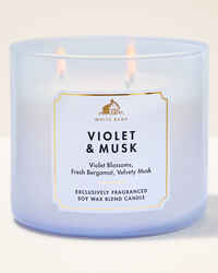 Violet & Musk 3-Wick Candle