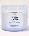 Violet & Musk 3-Wick Candle