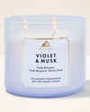 Violet & Musk 3-Wick Candle