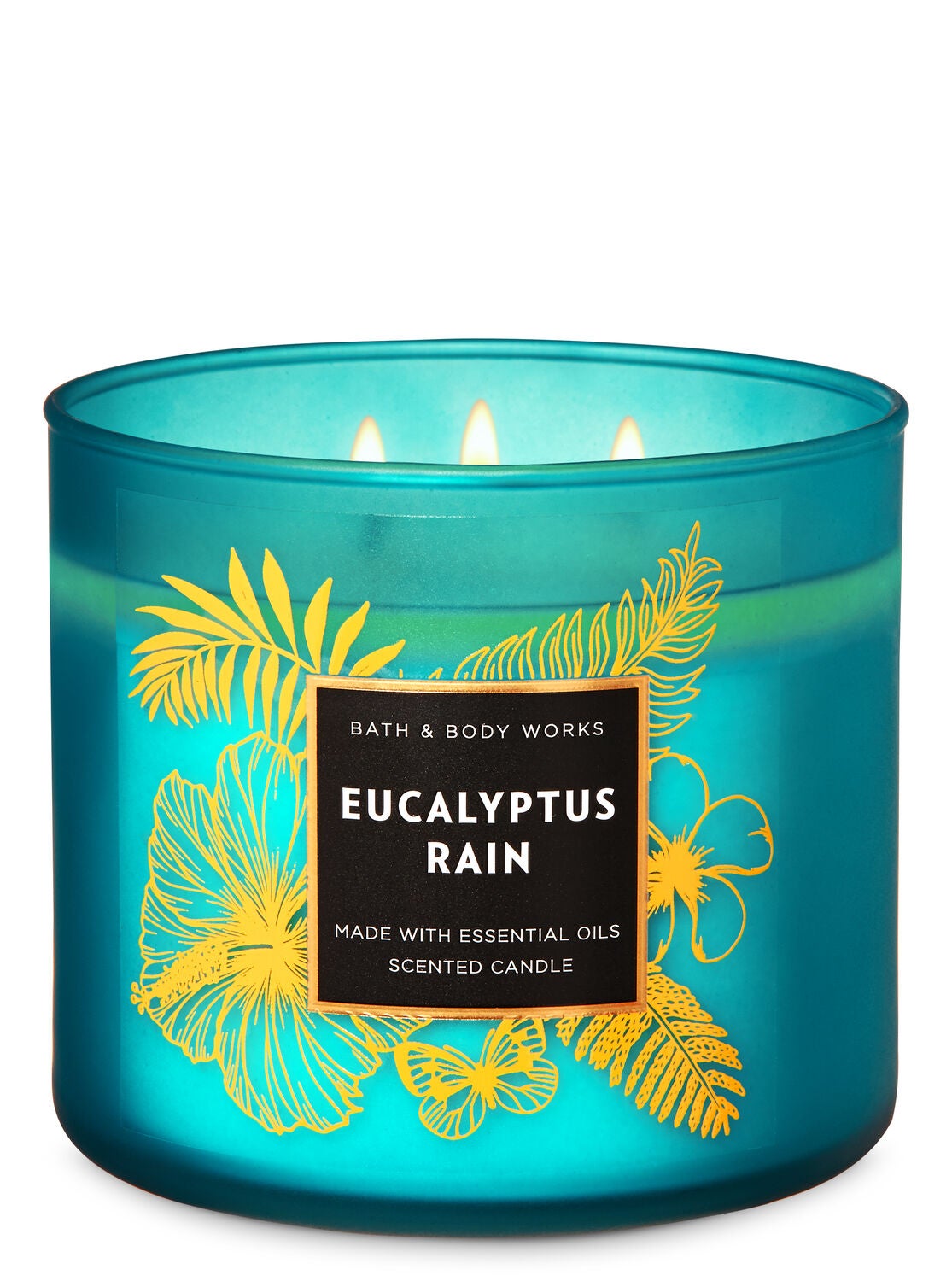 Eucalyptus Rain 3-Wick Candle - Bath And Body Works