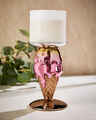 Double-Scoop Cone Pedestal 3-Wick Candle Holder