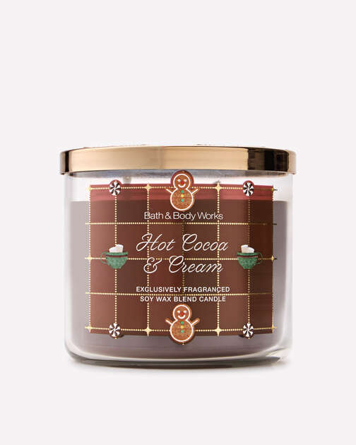 Hot Cocoa & Cream 3-Wick Candle