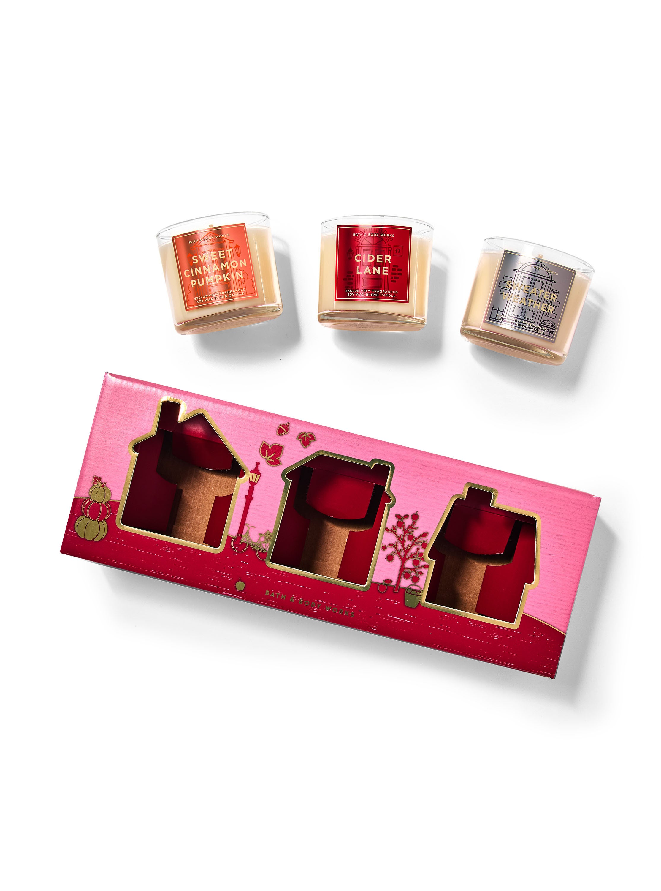 Mini Fall Candle Flight Gift Set