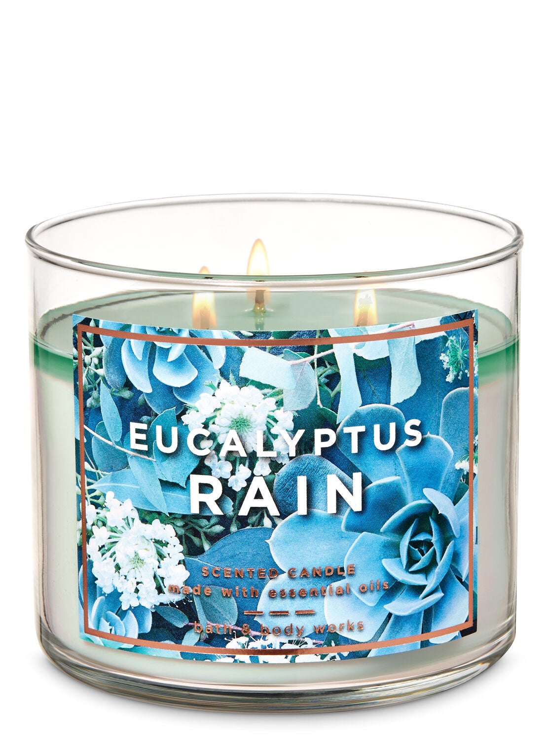 Eucalyptus Rain 3-Wick Candle - Bath And Body Works