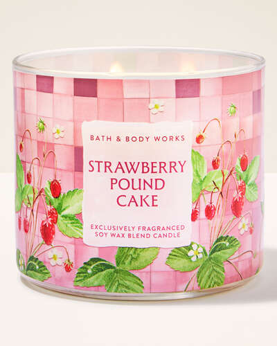 Strawberry Pound Cake 3-Wick Candle
