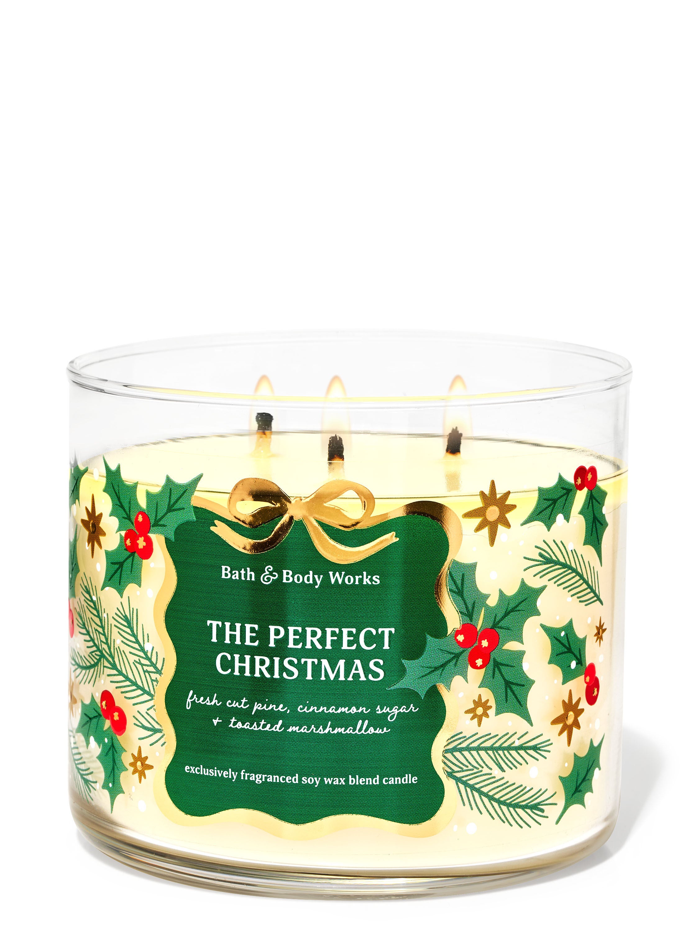 独特な | Candle 3-Wick Christmas Perfect The Bath Works Body & 衛生日用品