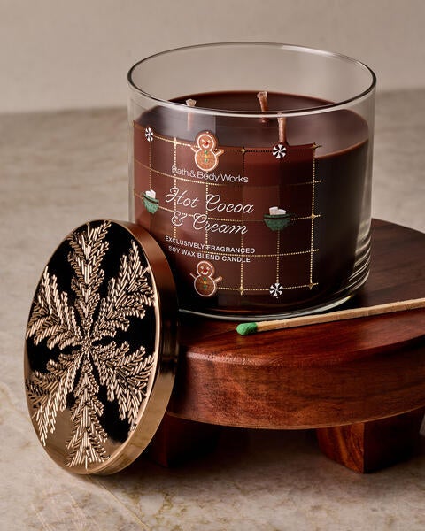 Hot Cocoa & Cream 3-Wick Candle