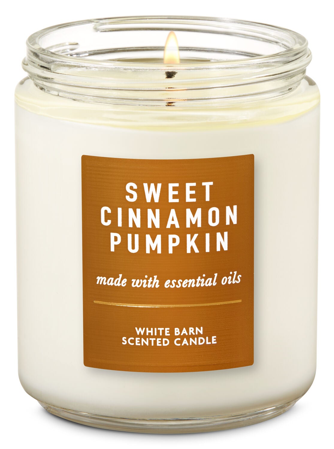 Sweet Cinnamon Pumpkin Single Wick Candle - Bath And Body Works