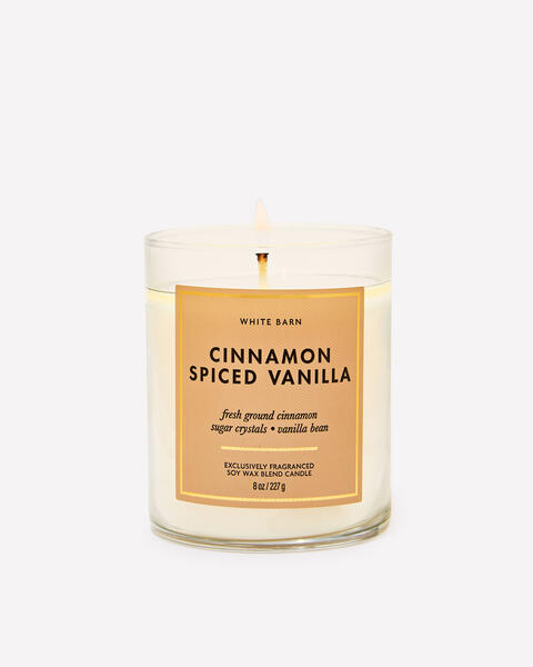 Cinnamon Spiced Vanilla Single Wick Candle