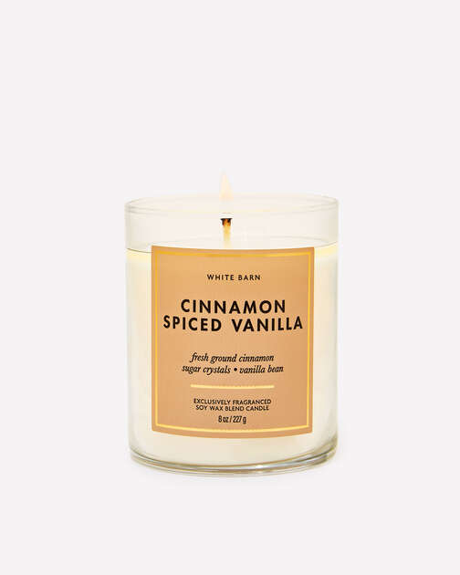 Cinnamon Spiced Vanilla Single Wick Candle