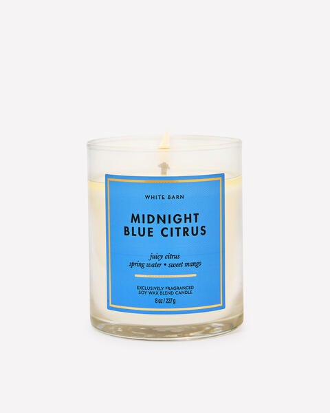 Midnight Blue Citrus Single Wick Candle