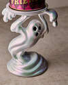 Drippy Ghost Pedestal 3-Wick Candle Holder