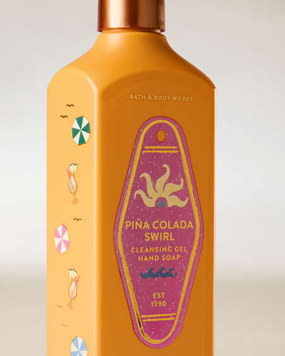 Piña Colada Swirl Cleansing Gel Hand Soap