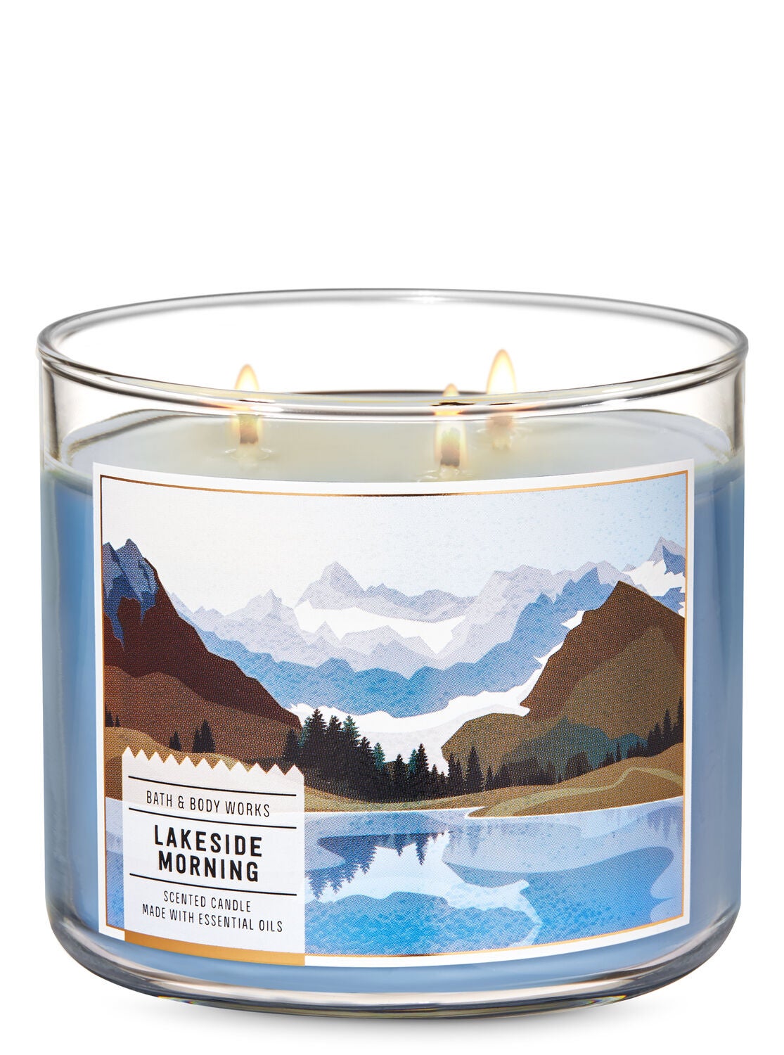 Amazon Com White Barn Bath Body Works 3 Wick Candle Crisp Morning Air Home Kitchen