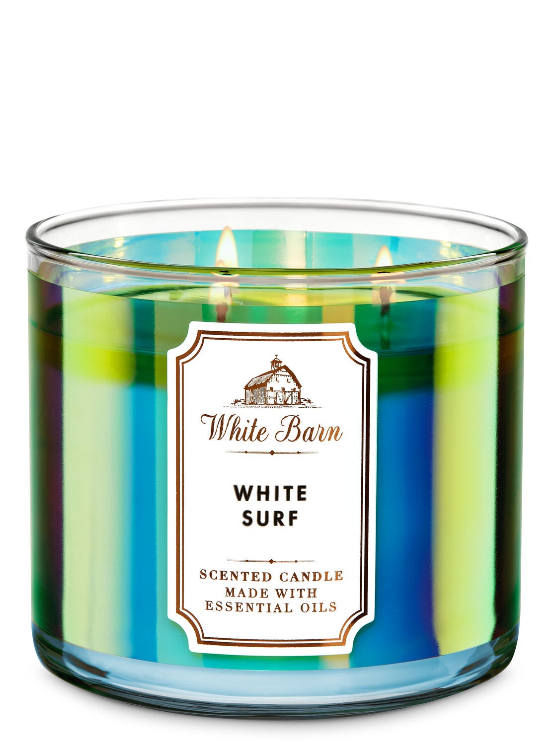 White Barn White Surf 3-Wick Candle - Bath And Body Works