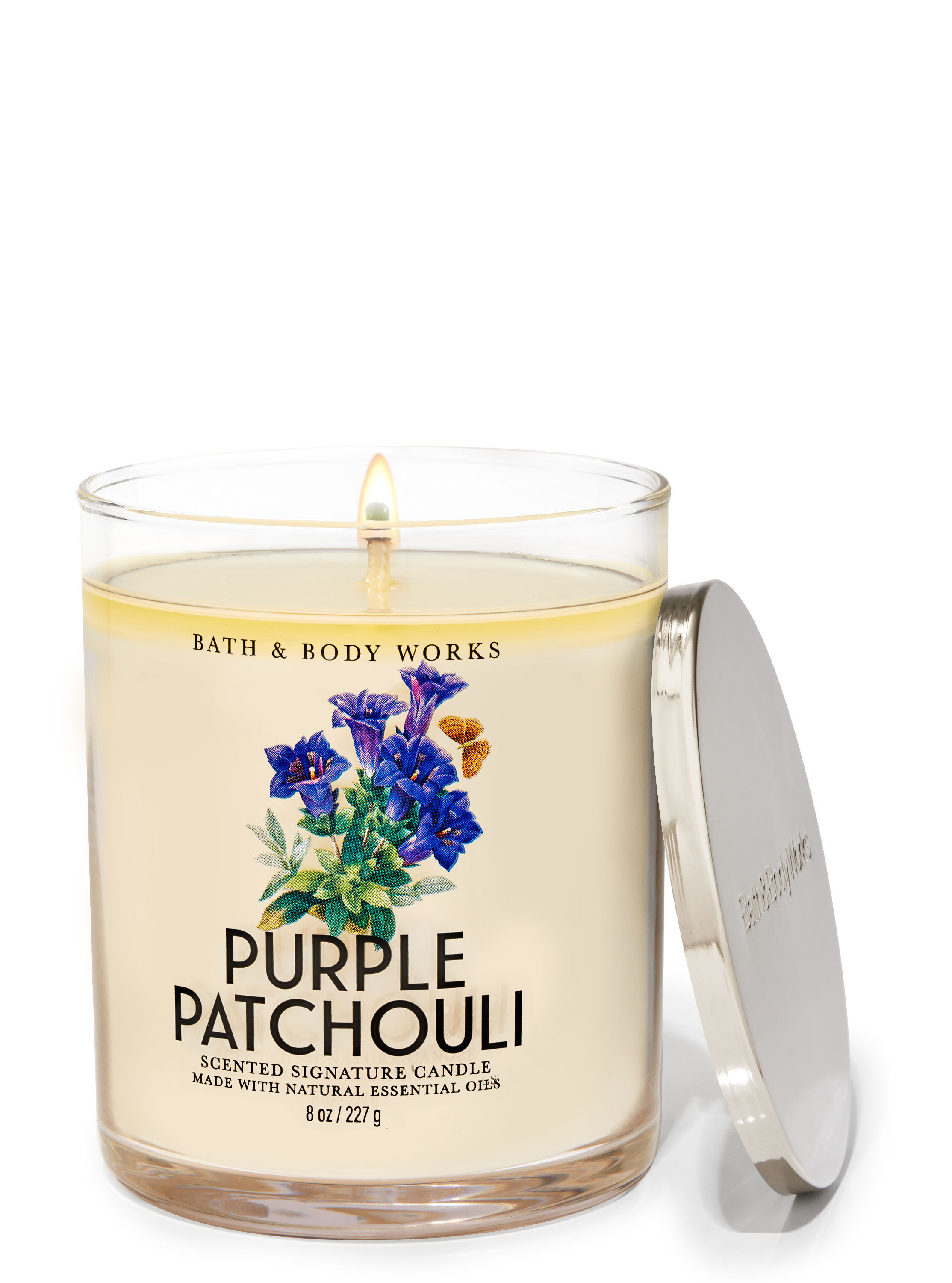 Purple Patchouli Single Wick Candle
