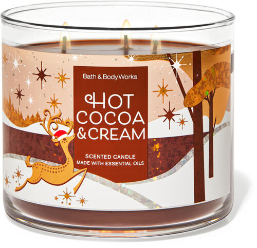 Hot Cocoa &amp; Cream 3-Wick Candle