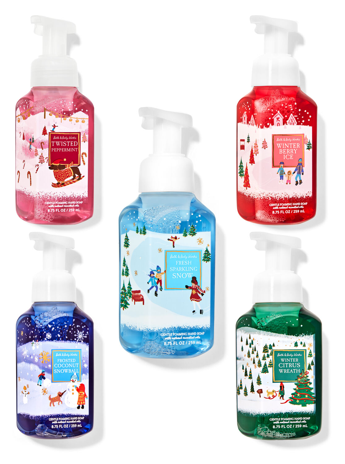 Snowy Adventures Gentle Foaming Hand Soap, 5-Pack