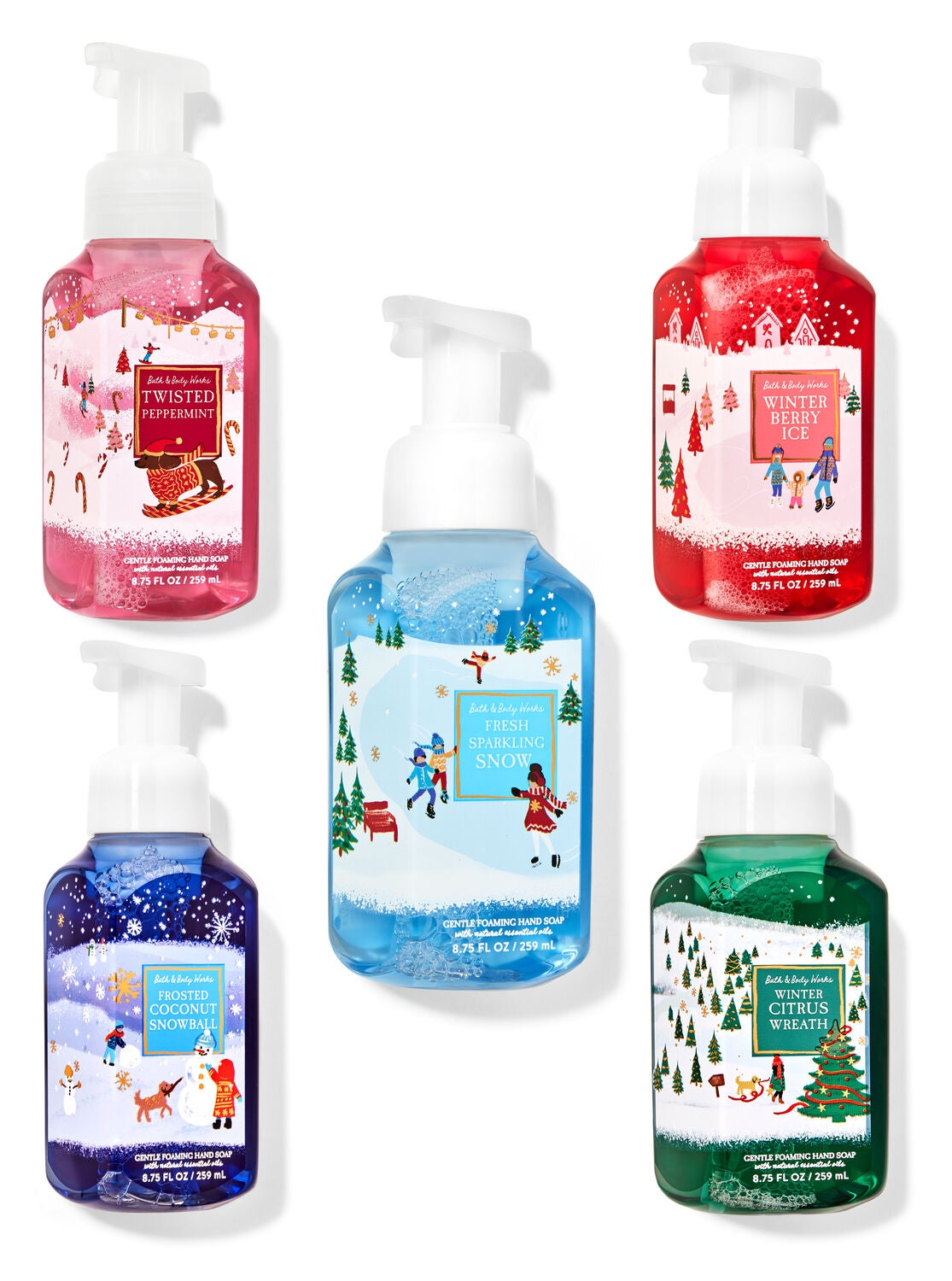 Snowy Adventures Gentle Foaming Hand Soap, 5-Pack
