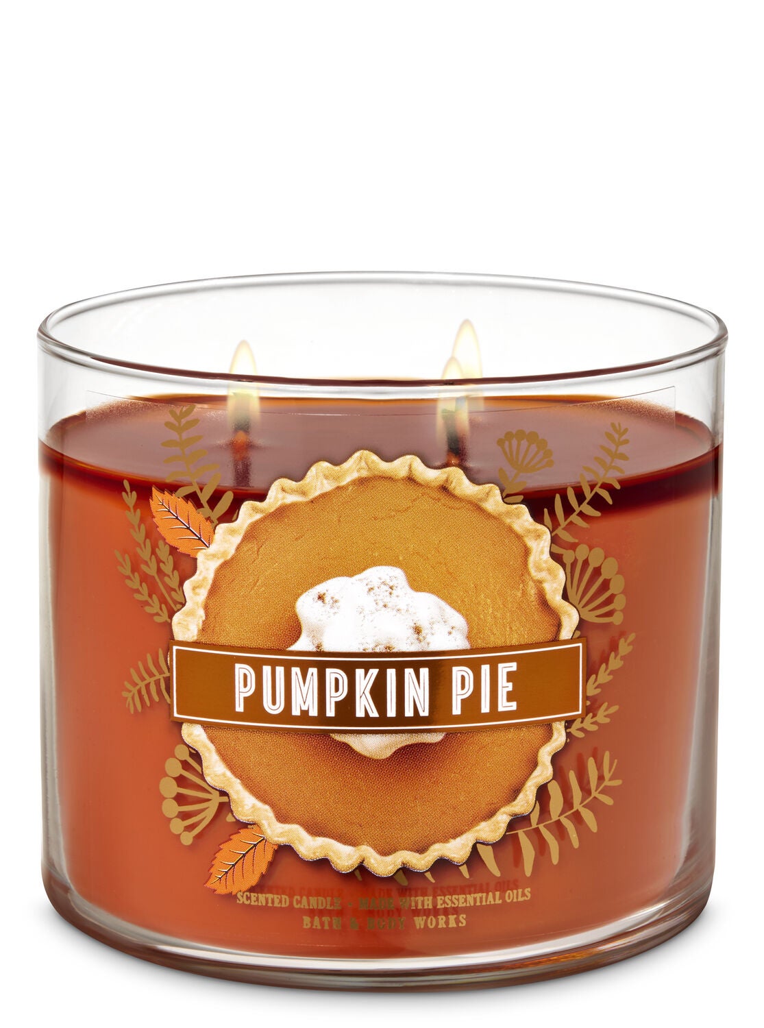 Pumpkin Pie 3-Wick Candle - Bath And Body Works