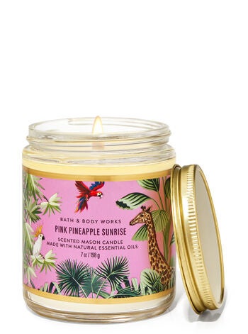 pineapple sunrise candle