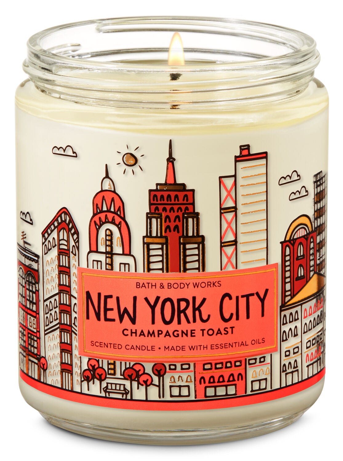 Champagne Toast Single Wick Candle - Bath And Body Works