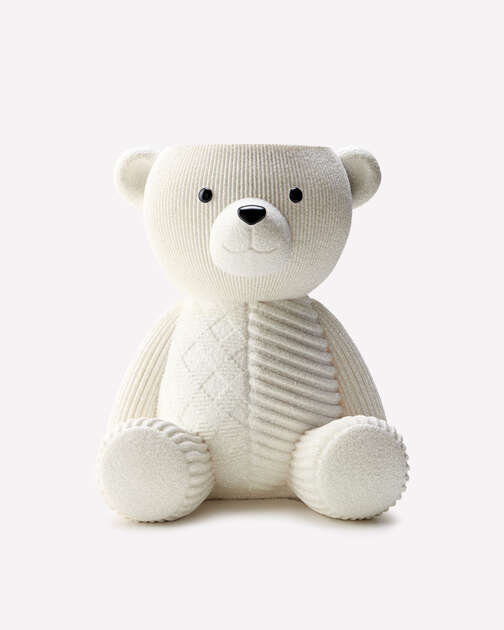 Holiday Bear Pedestal 3-Wick Candle Holder