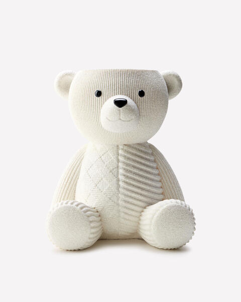 Holiday Bear Pedestal 3-Wick Candle Holder