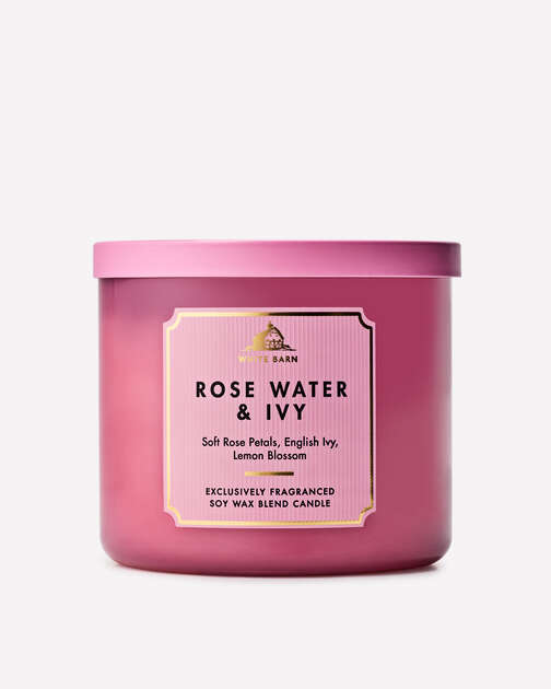 Rose Water & Ivy 3-Wick Candle